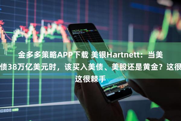 金多多策略APP下载 美银Hartnett:当美国负债38万亿美元时,该买入美债、美股还是黄金?这很棘手